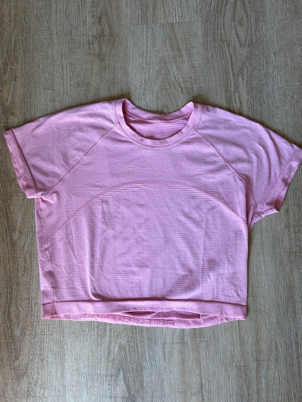 Lululemon Swiftly Tech Cropped Shirt 2.0 - Pink - Size 10